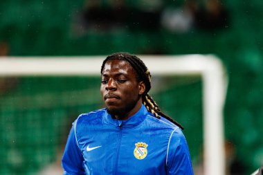 Sabit Abdulai, Taca Da Liga çeyrek final maçında Estadio Jose Alvalade 'deki Sporting CP ve Alverca FC takımları arasında görüldü (Maciej Rogowski / Ball Raw Images)