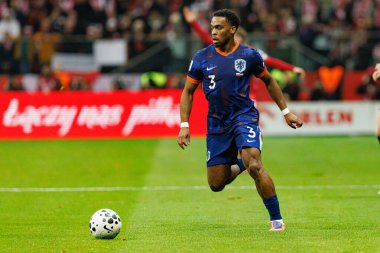 2026 Dünya Kupası eleme maçında Polonya ve Hollanda milli takımları arasında Jurrien Timber görüldü (Maciej Rogowski / Ball Raw Images)