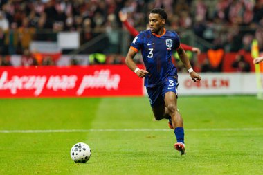 2026 Dünya Kupası eleme maçında Polonya ve Hollanda milli takımları arasında Jurrien Timber görüldü (Maciej Rogowski / Ball Raw Images)