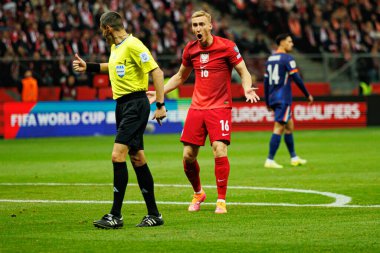 2026 Dünya Kupası eleme maçında Polonya ve Hollanda milli takımları arasında görülen Adam Buksa (Maciej Rogowski / Ball Raw Images)