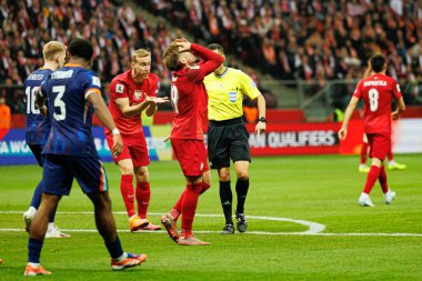 Michal Skoras, 2026 Dünya Kupası eleme maçında Polonya ve Hollanda milli takımları arasında görüldü (Maciej Rogowski / Ball Raw Images)