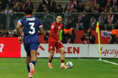 Dünya Kupası 2026 eleme maçında Polonya ve Hollanda milli takımları arasında görülen Piotr Zielinski (Maciej Rogowski / Ball Raw Images)
