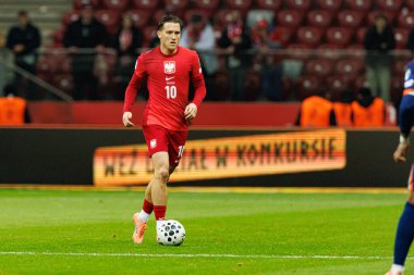 Dünya Kupası 2026 eleme maçında Polonya ve Hollanda milli takımları arasında görülen Piotr Zielinski (Maciej Rogowski / Ball Raw Images)