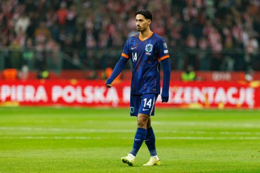 Tijjani Reijnders, 2026 Dünya Kupası eleme maçında Polonya ve Hollanda milli takımları arasında görüldü (Maciej Rogowski / Ball Raw Images)