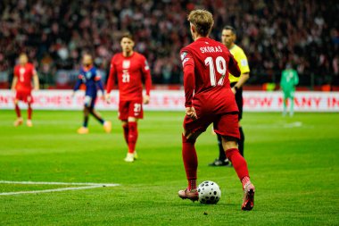 Michal Skoras, 2026 Dünya Kupası eleme maçında Polonya ve Hollanda milli takımları arasında görüldü (Maciej Rogowski / Ball Raw Images)