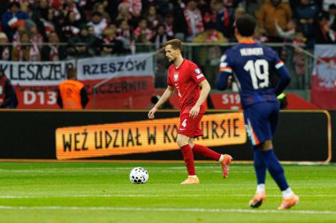 Dünya Kupası 2026 eleme maçında Polonya ve Hollanda milli takımları arasında Tomasz Kedziora görüldü (Maciej Rogowski / Ball Raw Images)