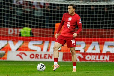 Dünya Kupası 2026 eleme maçında Polonya ve Hollanda milli takımları arasında görülen Piotr Zielinski (Maciej Rogowski / Ball Raw Images)