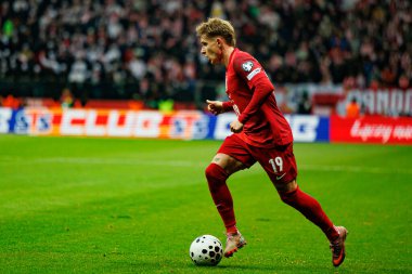 Michal Skoras, 2026 Dünya Kupası eleme maçında Polonya ve Hollanda milli takımları arasında görüldü (Maciej Rogowski / Ball Raw Images)