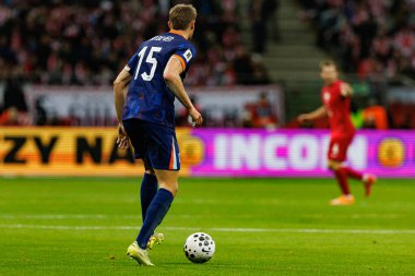 Micky van de Ven, 2026 Dünya Kupası eleme maçında Polonya ve Hollanda milli takımları arasında görüldü (Maciej Rogowski / Ball Raw Images)