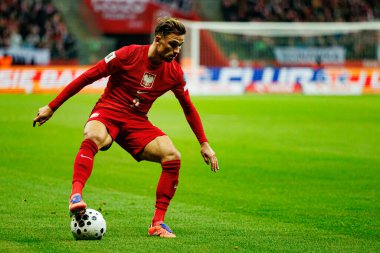 Matty Cash, 2026 Dünya Kupası eleme maçında Polonya ve Hollanda milli takımları arasında görüldü (Maciej Rogowski / Ball Raw Images)