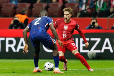 Michal Skoras, 2026 Dünya Kupası eleme maçında Polonya ve Hollanda milli takımları arasında görüldü (Maciej Rogowski / Ball Raw Images)