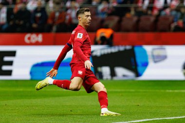 Robert Lewandowski, 2026 Dünya Kupası eleme maçında Polonya ve Hollanda milli takımları arasında görüldü (Maciej Rogowski / Ball Raw Images)