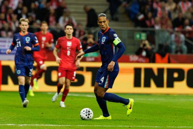 Dünya Kupası 2026 eleme maçında Polonya ve Hollanda milli takımları arasında Virgil Van Dijk görüldü (Maciej Rogowski / Ball Raw Images)