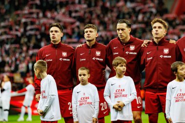 Nicola Zalewski, Sebastian Szymanski, Piotr Zielinski ve Michal Skoras, Polonya ve Hollanda milli takımları arasındaki 2026 Dünya Kupası eleme maçında görüldü (Maciej Rogowski / Ball Raw Images)