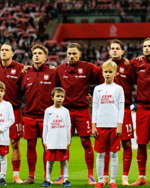 Piotr Zielinskim Michal Skoras, Matty Cash, Jakub Kaminski ve Tomasz Kedziora, 2026 Dünya Kupası eleme maçında Polonya ve Hollanda milli takımları arasında görüldü (Maciej Rogowski / Ball Raw Images)