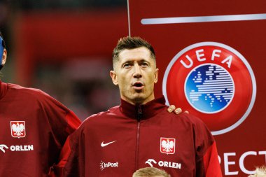 Robert Lewandowski, 2026 Dünya Kupası eleme maçında Polonya ve Hollanda milli takımları arasında görüldü (Maciej Rogowski / Ball Raw Images)