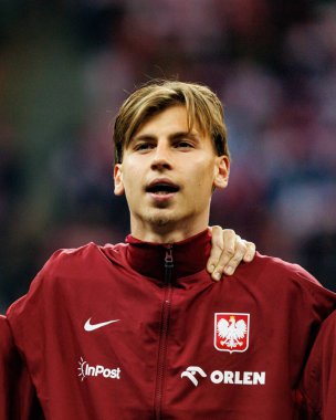 Jan Ziolkowski, 2026 Dünya Kupası eleme maçında Polonya ve Hollanda milli takımları arasında görüldü (Maciej Rogowski / Ball Raw Images)