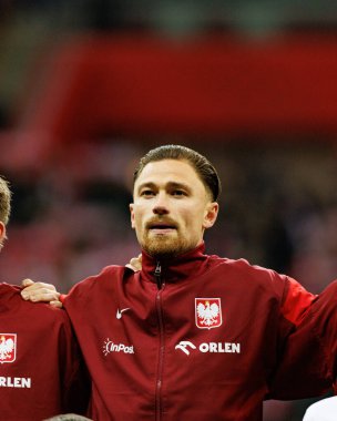 Matty Cash, 2026 Dünya Kupası eleme maçında Polonya ve Hollanda milli takımları arasında görüldü (Maciej Rogowski / Ball Raw Images)