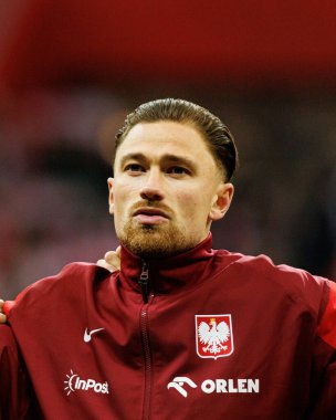 Matty Cash, 2026 Dünya Kupası eleme maçında Polonya ve Hollanda milli takımları arasında görüldü (Maciej Rogowski / Ball Raw Images)