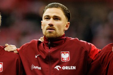 Matty Cash, 2026 Dünya Kupası eleme maçında Polonya ve Hollanda milli takımları arasında görüldü (Maciej Rogowski / Ball Raw Images)