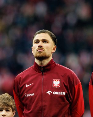 Matty Cash, 2026 Dünya Kupası eleme maçında Polonya ve Hollanda milli takımları arasında görüldü (Maciej Rogowski / Ball Raw Images)