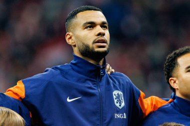 Cody Gakpo, 2026 Dünya Kupası eleme maçında Polonya ve Hollanda milli takımları arasında görüldü (Maciej Rogowski / Ball Raw Images)