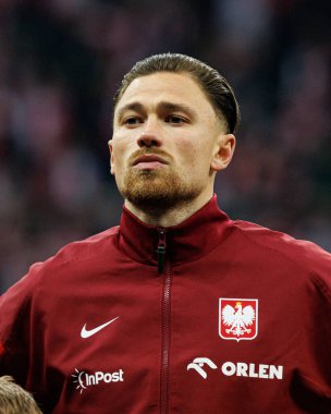 Matty Cash, 2026 Dünya Kupası eleme maçında Polonya ve Hollanda milli takımları arasında görüldü (Maciej Rogowski / Ball Raw Images)