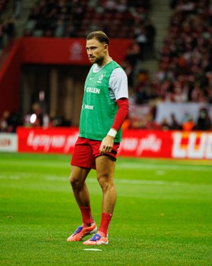 Matty Cash, 2026 Dünya Kupası eleme maçında Polonya ve Hollanda milli takımları arasında görüldü (Maciej Rogowski / Ball Raw Images)