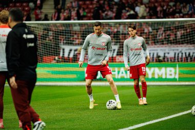 Robert Lewandowski, 2026 Dünya Kupası eleme maçında Polonya ve Hollanda milli takımları arasında görüldü (Maciej Rogowski / Ball Raw Images)