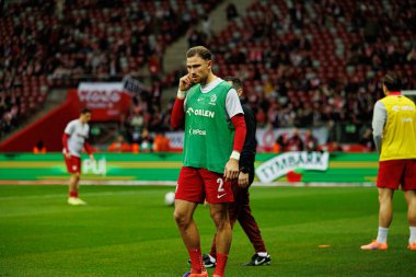 Matty Cash, 2026 Dünya Kupası eleme maçında Polonya ve Hollanda milli takımları arasında görüldü (Maciej Rogowski / Ball Raw Images)