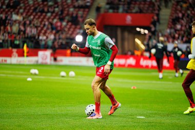 Matty Cash, 2026 Dünya Kupası eleme maçında Polonya ve Hollanda milli takımları arasında görüldü (Maciej Rogowski / Ball Raw Images)