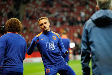 Noa Lang, 2026 Dünya Kupası eleme maçında Polonya ve Hollanda milli takımları arasında görüldü (Maciej Rogowski / Ball Raw Images)