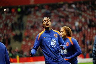 Emanuel Emegha, 2026 Dünya Kupası eleme maçında Polonya ve Hollanda milli takımları arasında görüldü (Maciej Rogowski / Ball Raw Images)