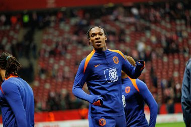 Emanuel Emegha, 2026 Dünya Kupası eleme maçında Polonya ve Hollanda milli takımları arasında görüldü (Maciej Rogowski / Ball Raw Images)