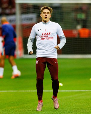 Michal Skoras, 2026 Dünya Kupası eleme maçında Polonya ve Hollanda milli takımları arasında görüldü (Maciej Rogowski / Ball Raw Images)