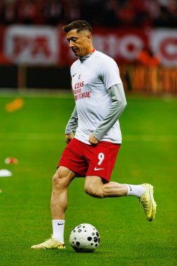 Robert Lewandowski, 2026 Dünya Kupası eleme maçında Polonya ve Hollanda milli takımları arasında görüldü (Maciej Rogowski / Ball Raw Images)