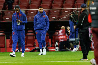 Cody Gakpo, 2026 Dünya Kupası eleme maçında Polonya ve Hollanda milli takımları arasında görüldü (Maciej Rogowski / Ball Raw Images)