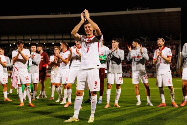 Robert Lewandowski, 2026 Dünya Kupası eleme maçında Malta ve Polonya milli takımları arasında görüldü (Maciej Rogowski / Ball Raw Images)