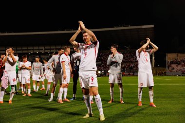 Robert Lewandowski, 2026 Dünya Kupası eleme maçında Malta ve Polonya milli takımları arasında görüldü (Maciej Rogowski / Ball Raw Images)
