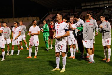 Robert Lewandowski, 2026 Dünya Kupası eleme maçında Malta ve Polonya milli takımları arasında görüldü (Maciej Rogowski / Ball Raw Images)