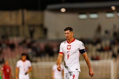 Robert Lewandowski, 2026 Dünya Kupası eleme maçında Malta ve Polonya milli takımları arasında görüldü (Maciej Rogowski / Ball Raw Images)