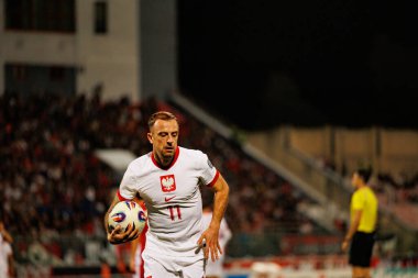 2026 Dünya Kupası eleme maçında Malta ve Polonya milli takımları arasında görülen Kamil Grosicki (Maciej Rogowski / Ball Raw Images)