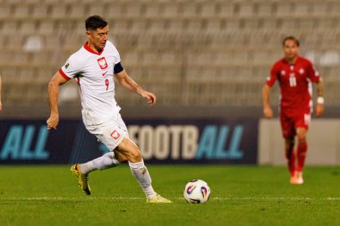 Robert Lewandowski, 2026 Dünya Kupası eleme maçında Malta ve Polonya milli takımları arasında görüldü (Maciej Rogowski / Ball Raw Images)