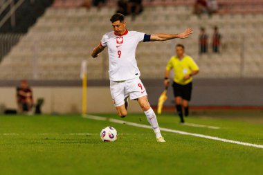 Robert Lewandowski, 2026 Dünya Kupası eleme maçında Malta ve Polonya milli takımları arasında görüldü (Maciej Rogowski / Ball Raw Images)