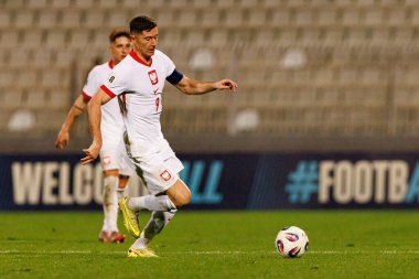 Robert Lewandowski, 2026 Dünya Kupası eleme maçında Malta ve Polonya milli takımları arasında görüldü (Maciej Rogowski / Ball Raw Images)