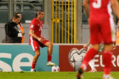 Alexander Satariano, 2026 Dünya Kupası eleme maçında Malta ve Polonya milli takımları arasında görüldü (Maciej Rogowski / Ball Raw Images)