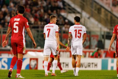 Karol Swiderski ve Pawel Wszolek, 2026 Dünya Kupası eleme maçında Malta ve Polonya milli takımları arasında görüldü (Maciej Rogowski / Ball Raw Images)