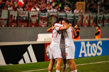 Pawel Wszolek ve Piotr Zielinski, 2026 Dünya Kupası eleme maçında Malta ve Polonya milli takımları arasında gol üstüne gol atarken görüldü (Maciej Rogowski / Ball Raw Images)