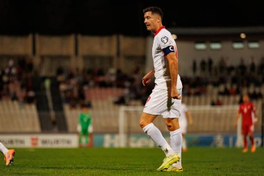 Robert Lewandowski, 2026 Dünya Kupası eleme maçında Malta ve Polonya milli takımları arasında görüldü (Maciej Rogowski / Ball Raw Images)