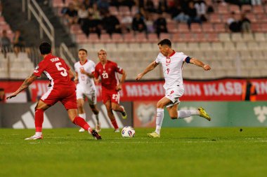 Robert Lewandowski, 2026 Dünya Kupası eleme maçında Malta ve Polonya milli takımları arasında görüldü (Maciej Rogowski / Ball Raw Images)